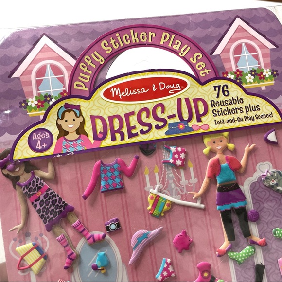 Melissa & Doug Puffy Sticker Activity Book - Dress Up - Picture 2 of 6
